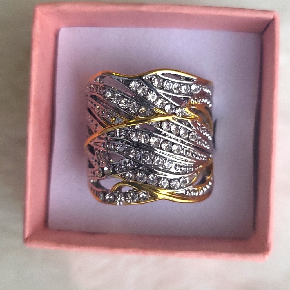 Gold and Silver Women's Ring
